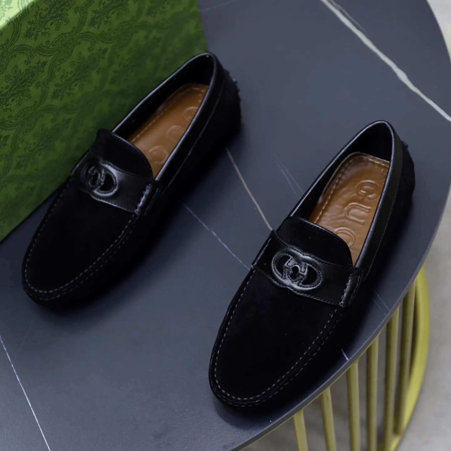 Ex-factory price: 460💰[GUCCI] Gucci ⚠️High-end men’s driving and pedal series ⚠️38-44 (customized for 45) ⚠️All original cowhide leather! Thick and soft! Made entirely of calfskin lining! Rubber sheet anti-slip beanie sole! Three-dimensional package technology! Fashionable and classic! Handicrafts! Original high quality! Feel free to compare!